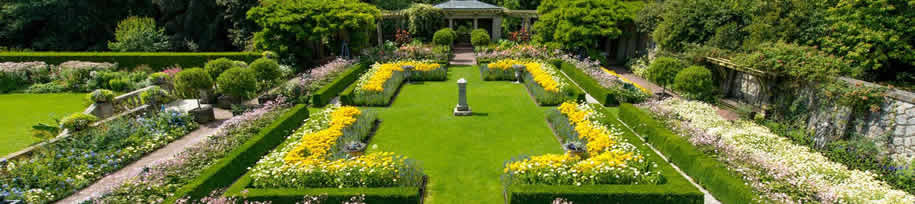 Italian gardens at Royal Roads University