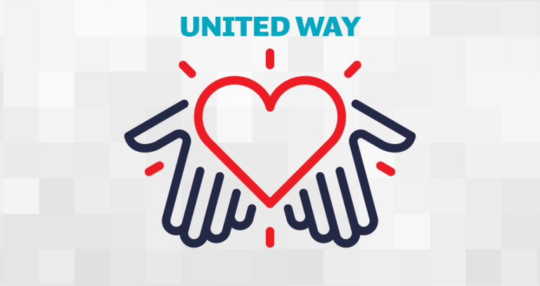 Decorative: United Way with heart and hands