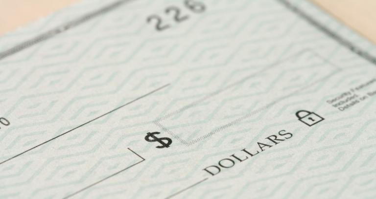A cheque